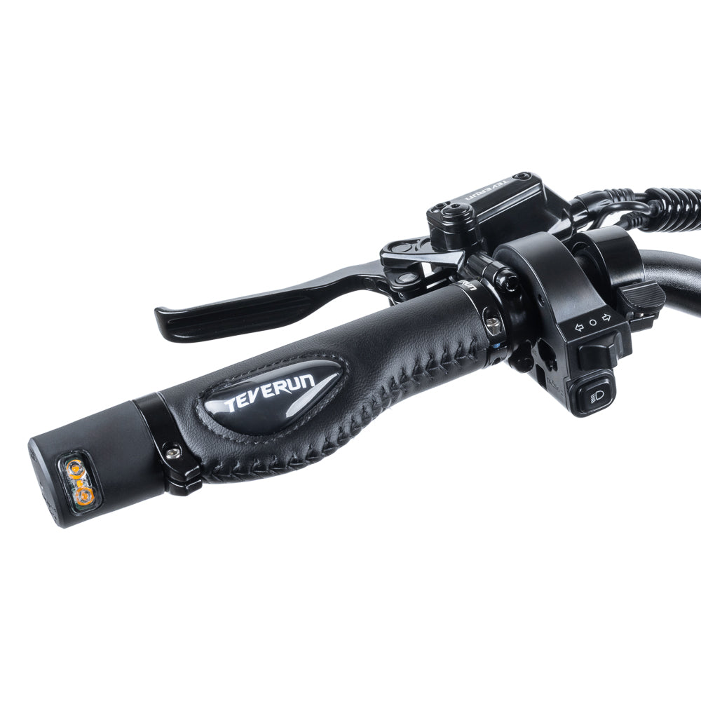 Lenker und Bedienelemente des Teverun Fighter Mini Pro eKFV