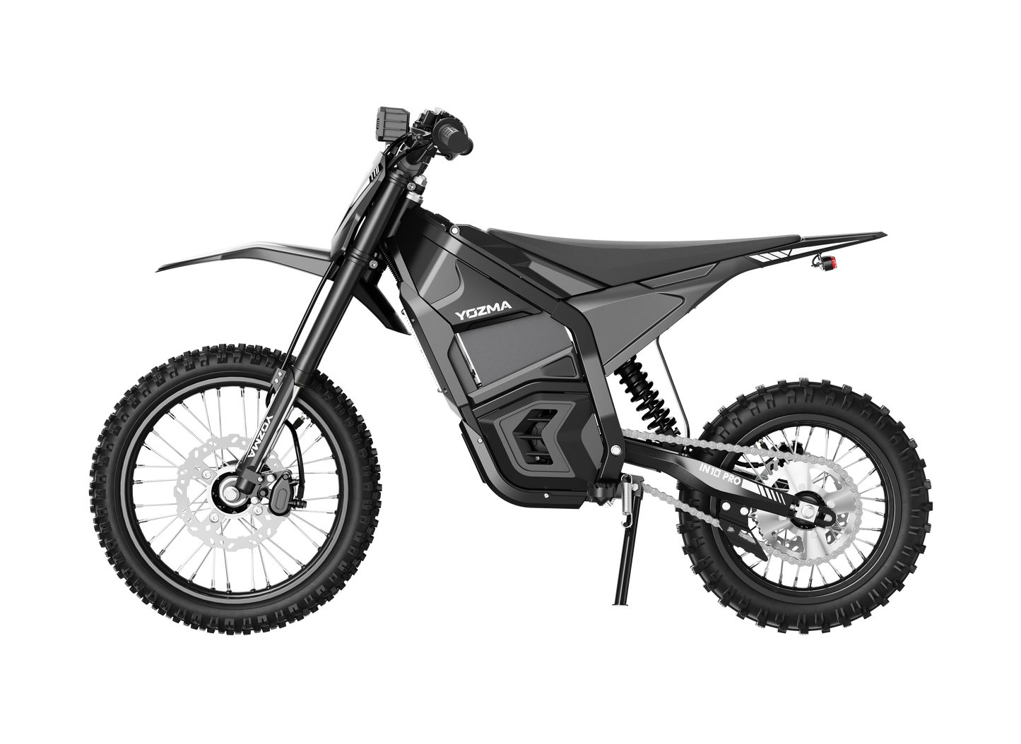 Yozma IN10 Pro Elektro-Dirtbike in Schwarz – weitere Seitenansicht