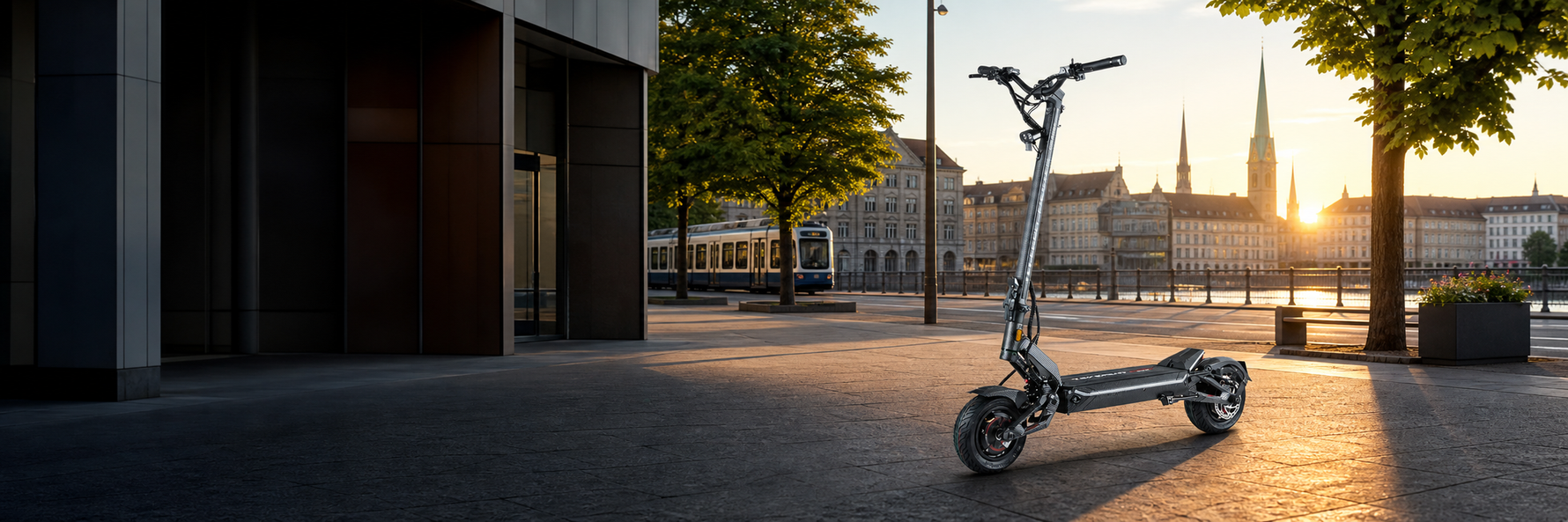 Teverun Fighter Mini Pro eKFV in der Schweizer Stadt