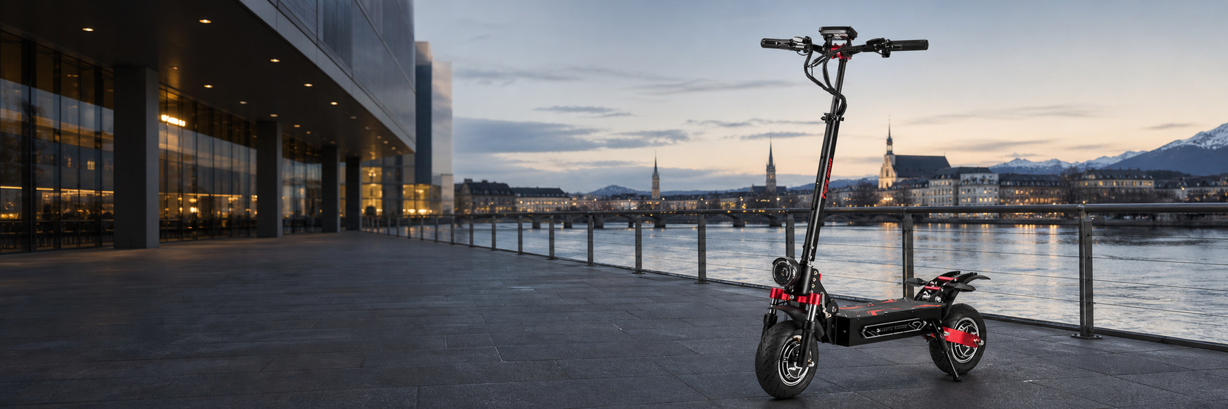 Boyueda Q7 Pro Max an einer Schweizer Promenade