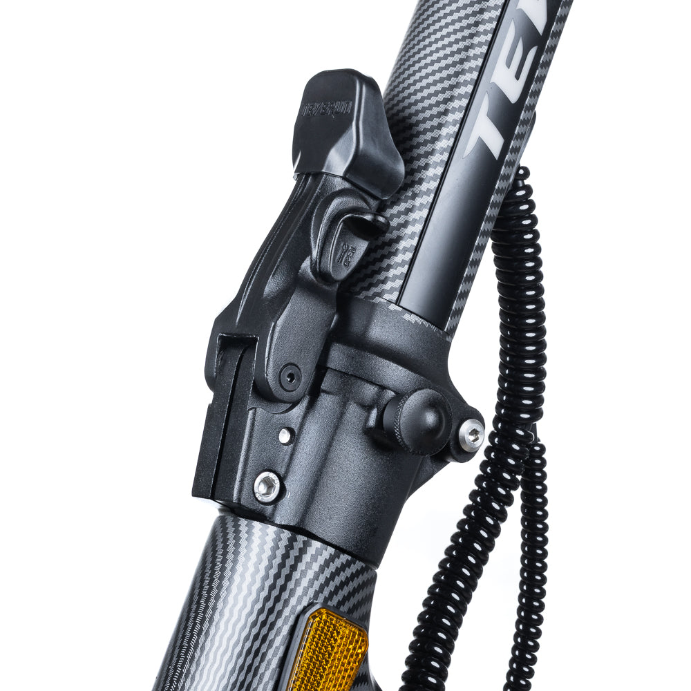 Klappmechanismus der Lenksäule am Teverun Fighter Mini Pro eKFV