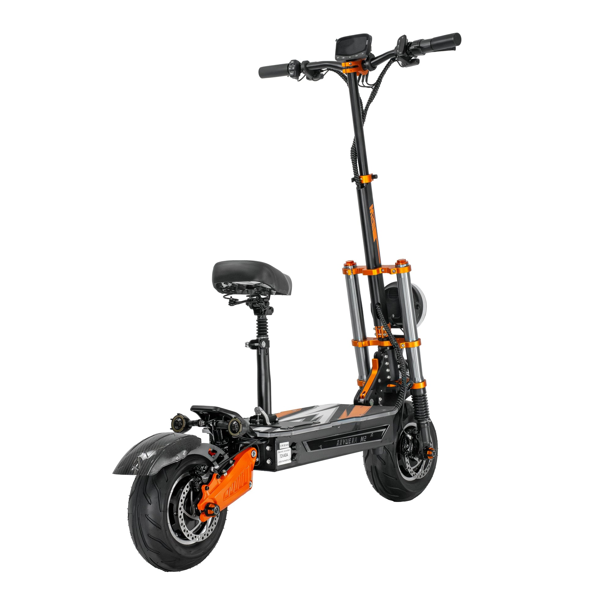 Boyueda M2 mit Sitz, breitem Trittbrett und Offroad-Reifen