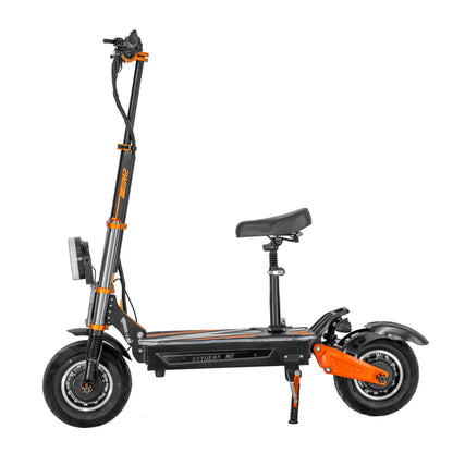 Boyueda M2 E-Scooter mit Sitz in seitlicher Profilansicht