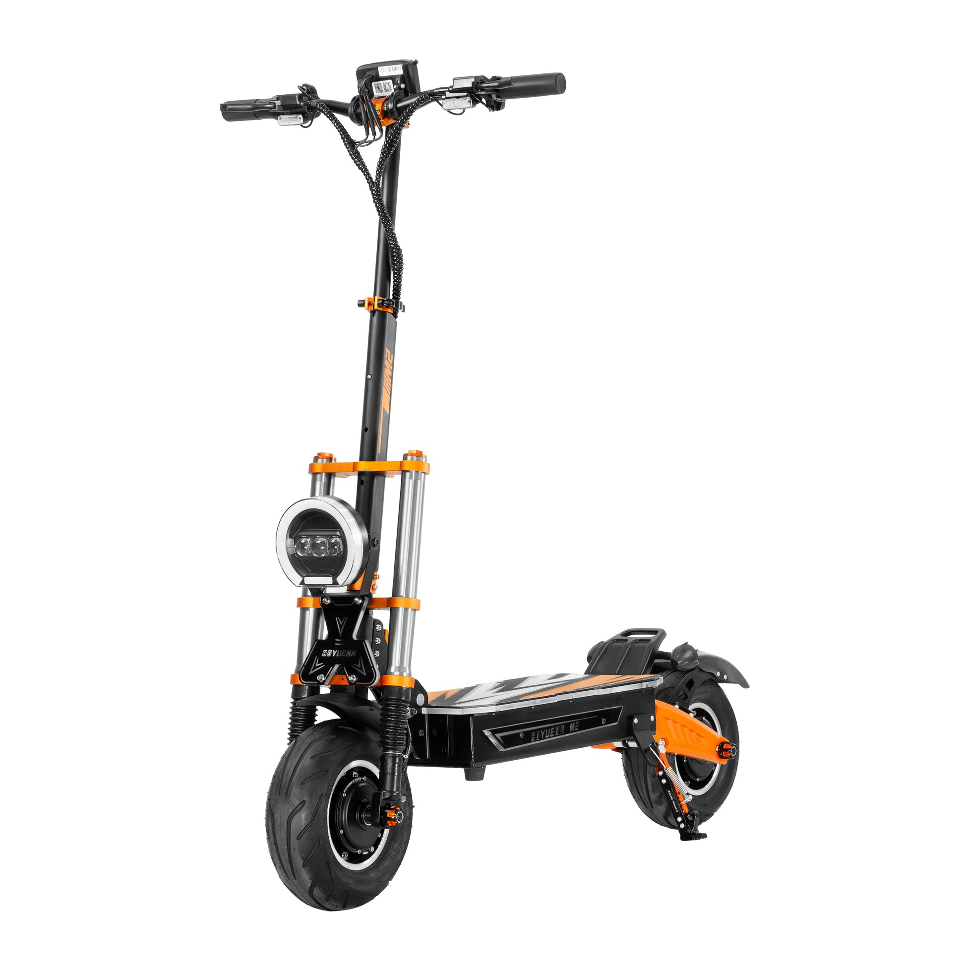 Boyueda M2 E-Scooter ohne Sitz in schräger Seitenansicht