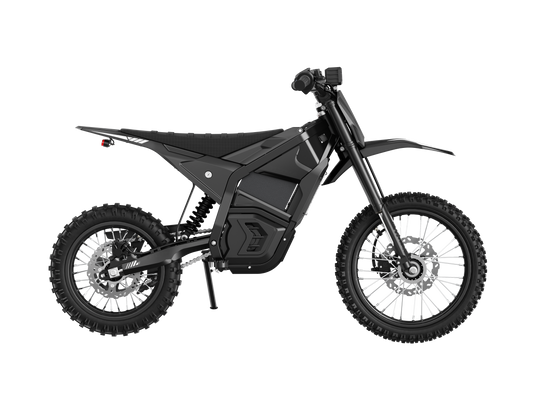 CEMOTO D03 Beast 72 V electric dirt bike in black – side view