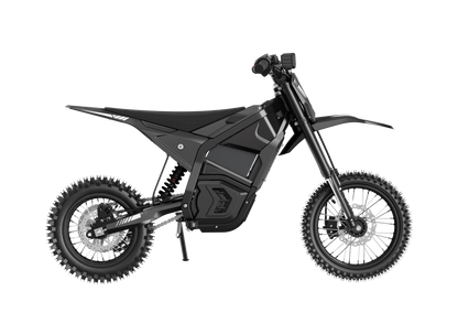 CEMOTO D03 electric dirt bike in black – side view