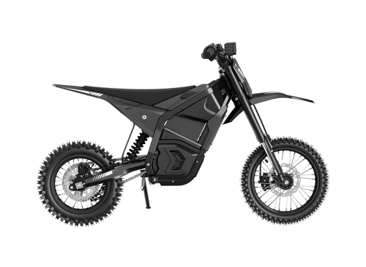 CEMOTO D03 electric dirt bike in black – side view