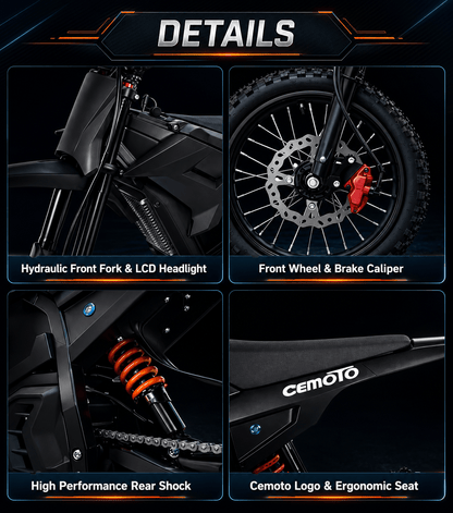 CEMOTO D03 Beast – Ausstattung und Komponenten