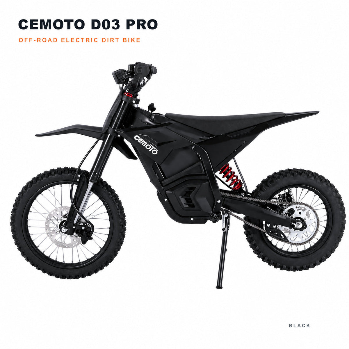 CEMOTO D03 in Schwarz – offizielle Produktansicht