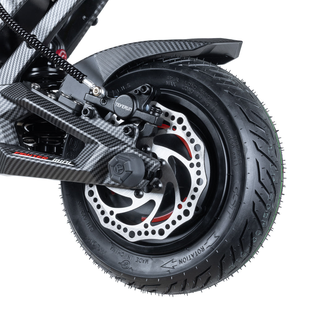 Rad mit Scheibenbremse am Teverun Fighter Mini Pro eKFV