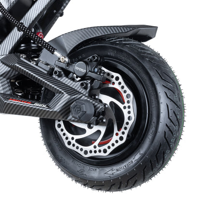 Rad mit Scheibenbremse am Teverun Fighter Mini Pro eKFV