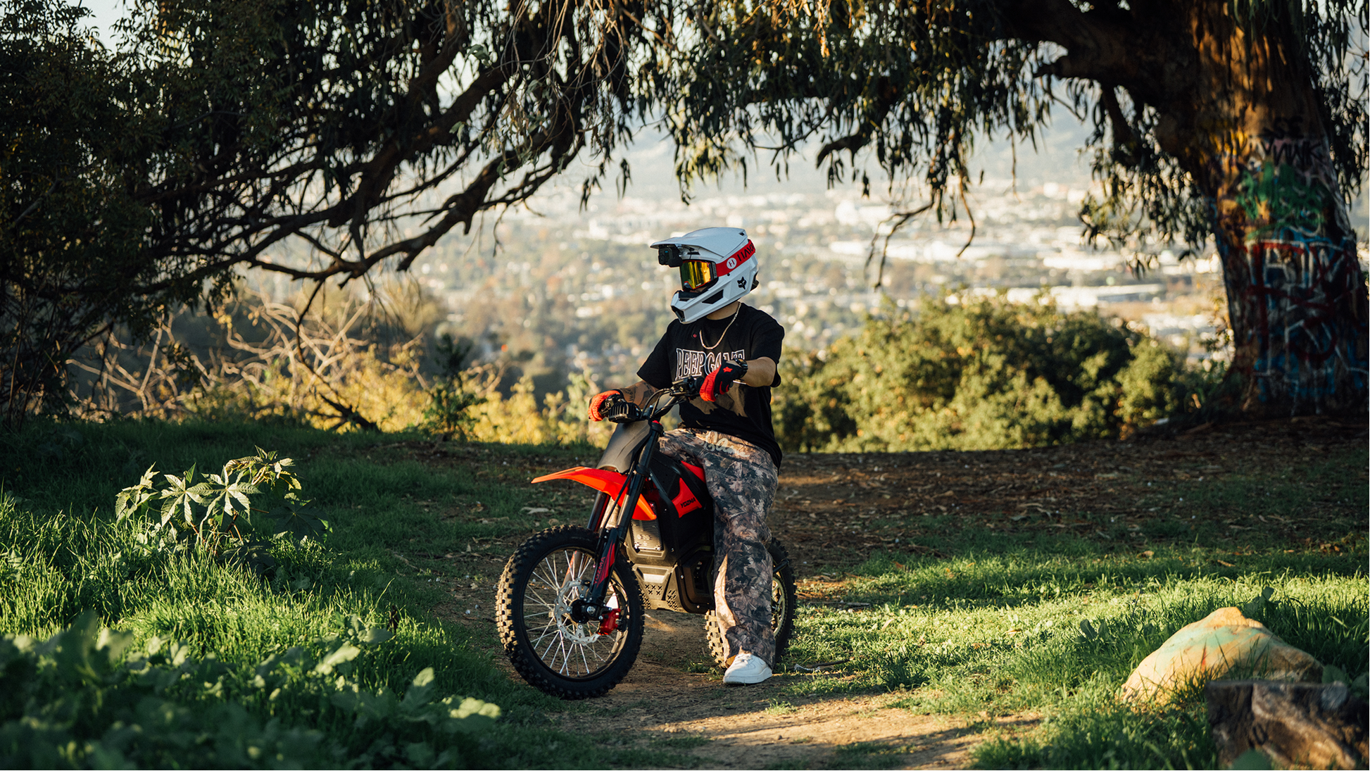 Yozma IN10 Pro Elektro-Dirtbike in Rot – Detailansicht