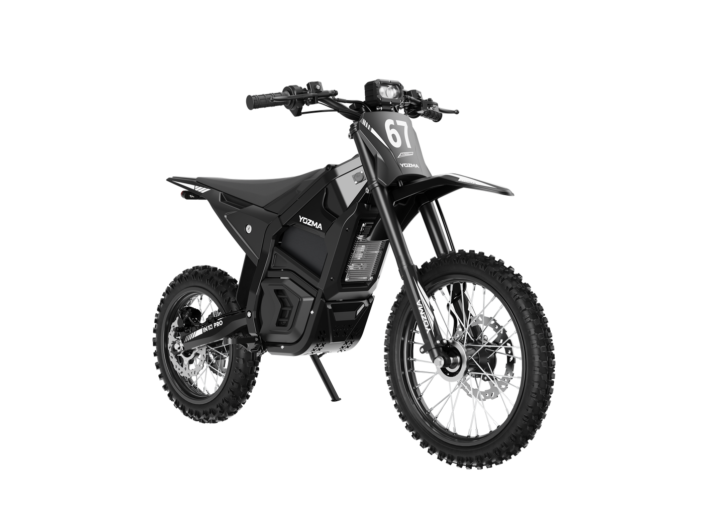 Yozma IN10 Pro Elektro-Dirtbike in Schwarz – dritte Produktansicht
