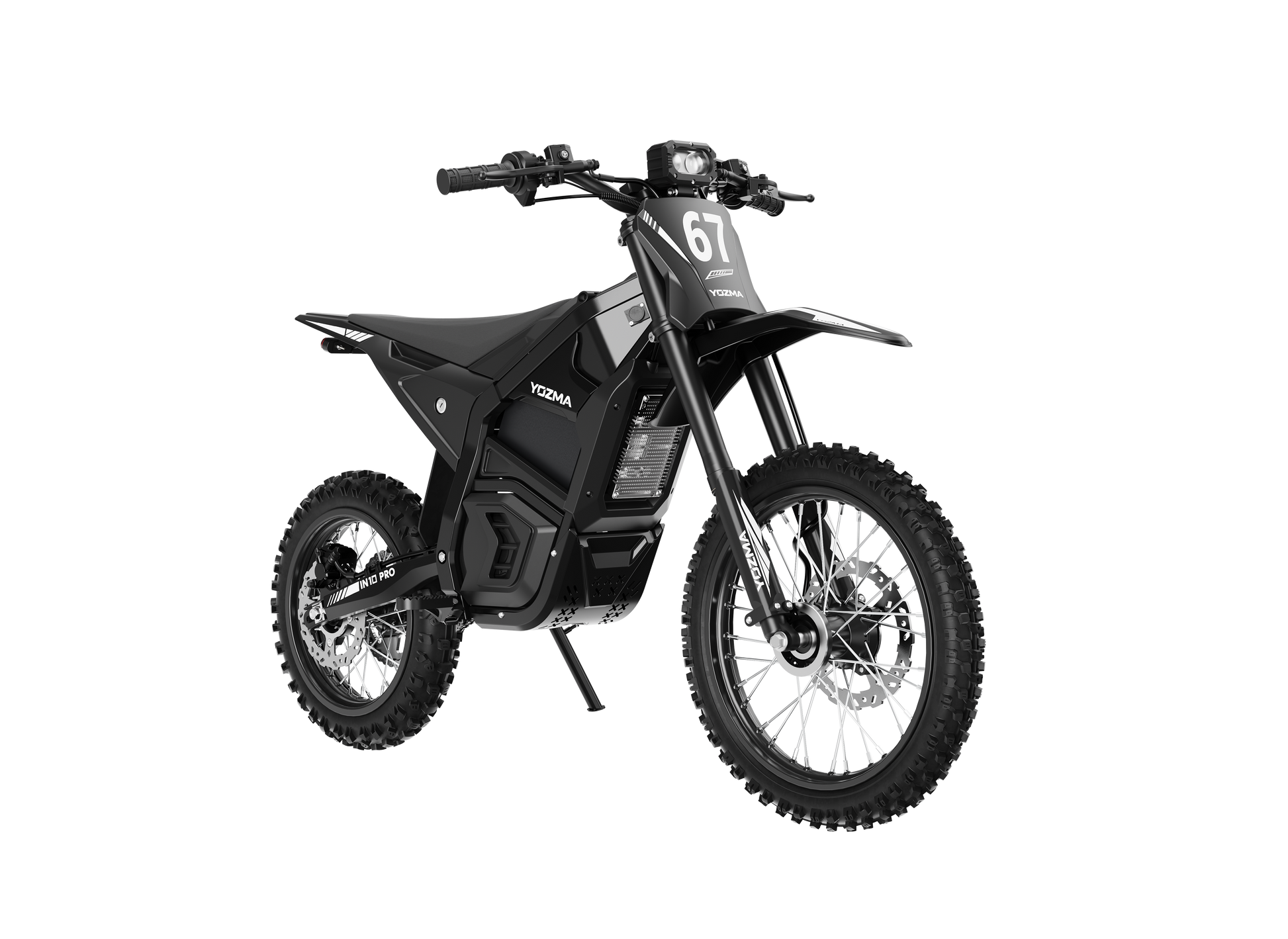 Yozma IN10 Pro Elektro-Dirtbike in Schwarz – dritte Produktansicht