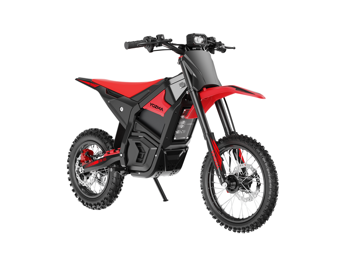 Yozma IN10 Elektro-Dirtbike in Rot – dritte Produktansicht