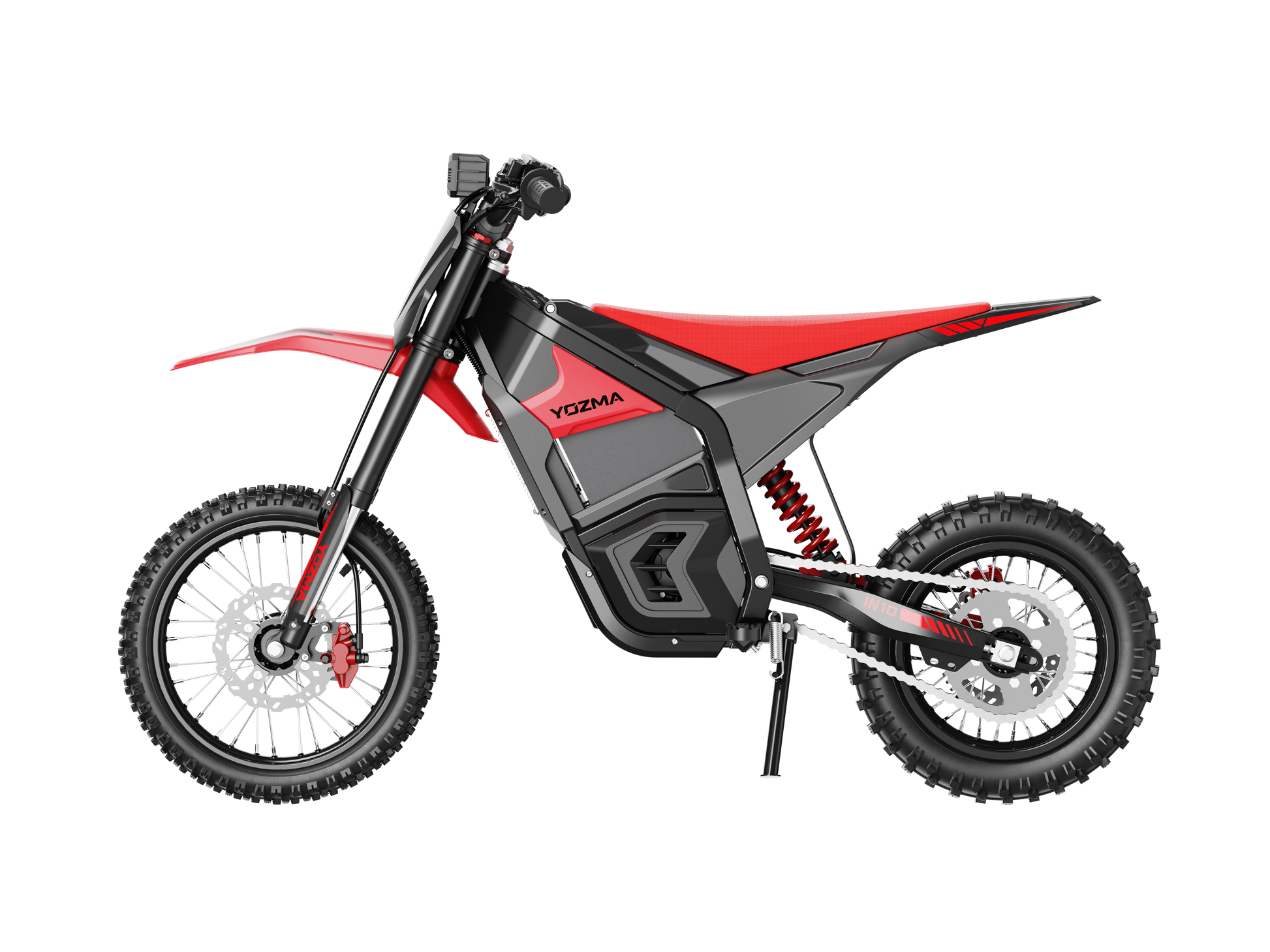 Yozma IN10 Elektro-Dirtbike in Rot – Detailansicht