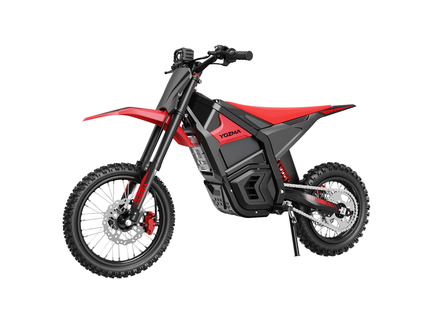 Yozma IN10 Elektro-Dirtbike in Rot – weitere Seitenansicht