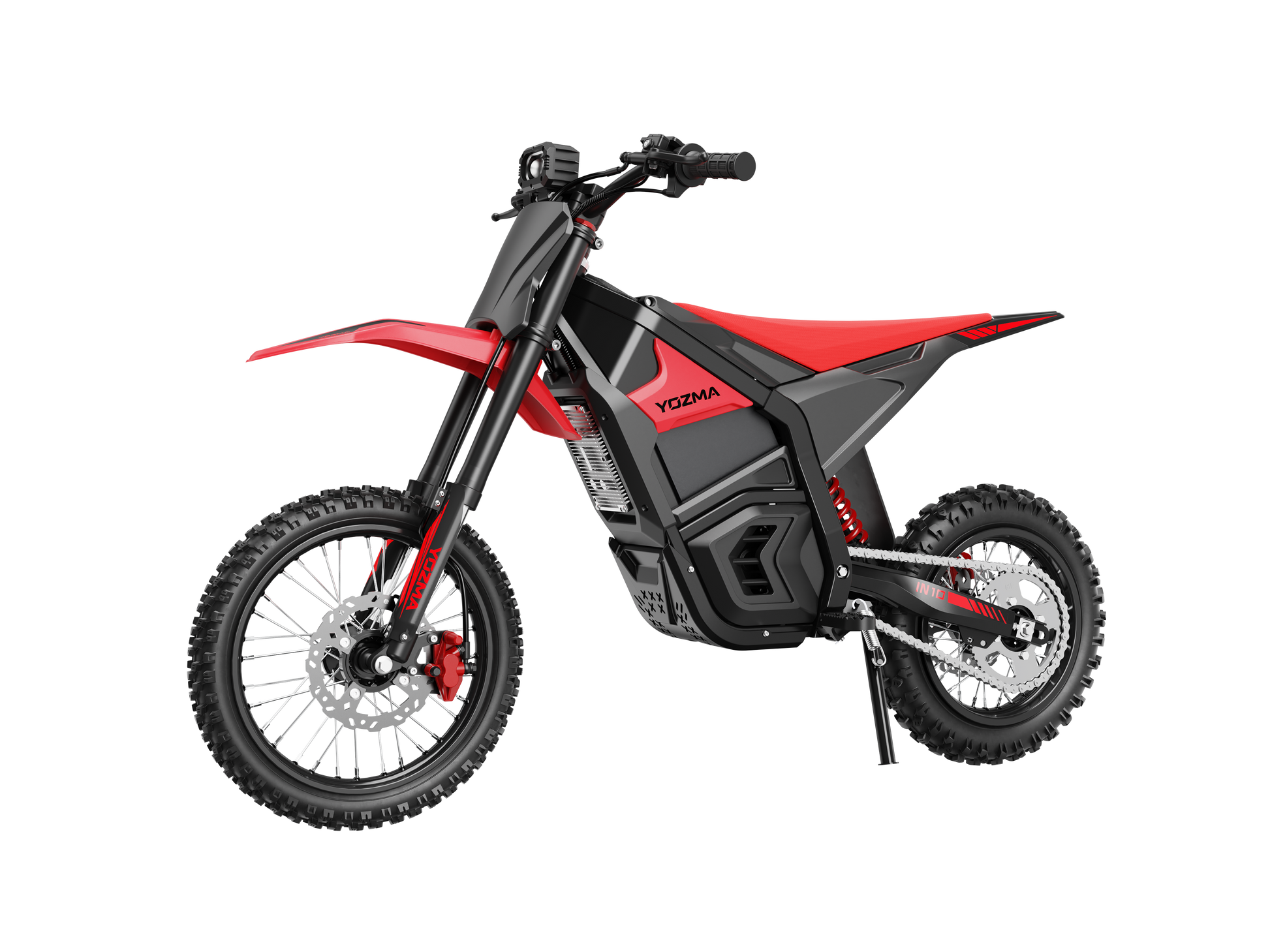 Yozma IN10 Elektro-Dirtbike in Rot – weitere Seitenansicht