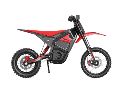 Yozma IN10 Elektro-Dirtbike in Rot – Seitenansicht