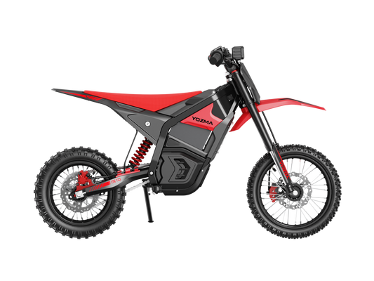 Yozma IN10 Elektro-Dirtbike in Rot – Seitenansicht