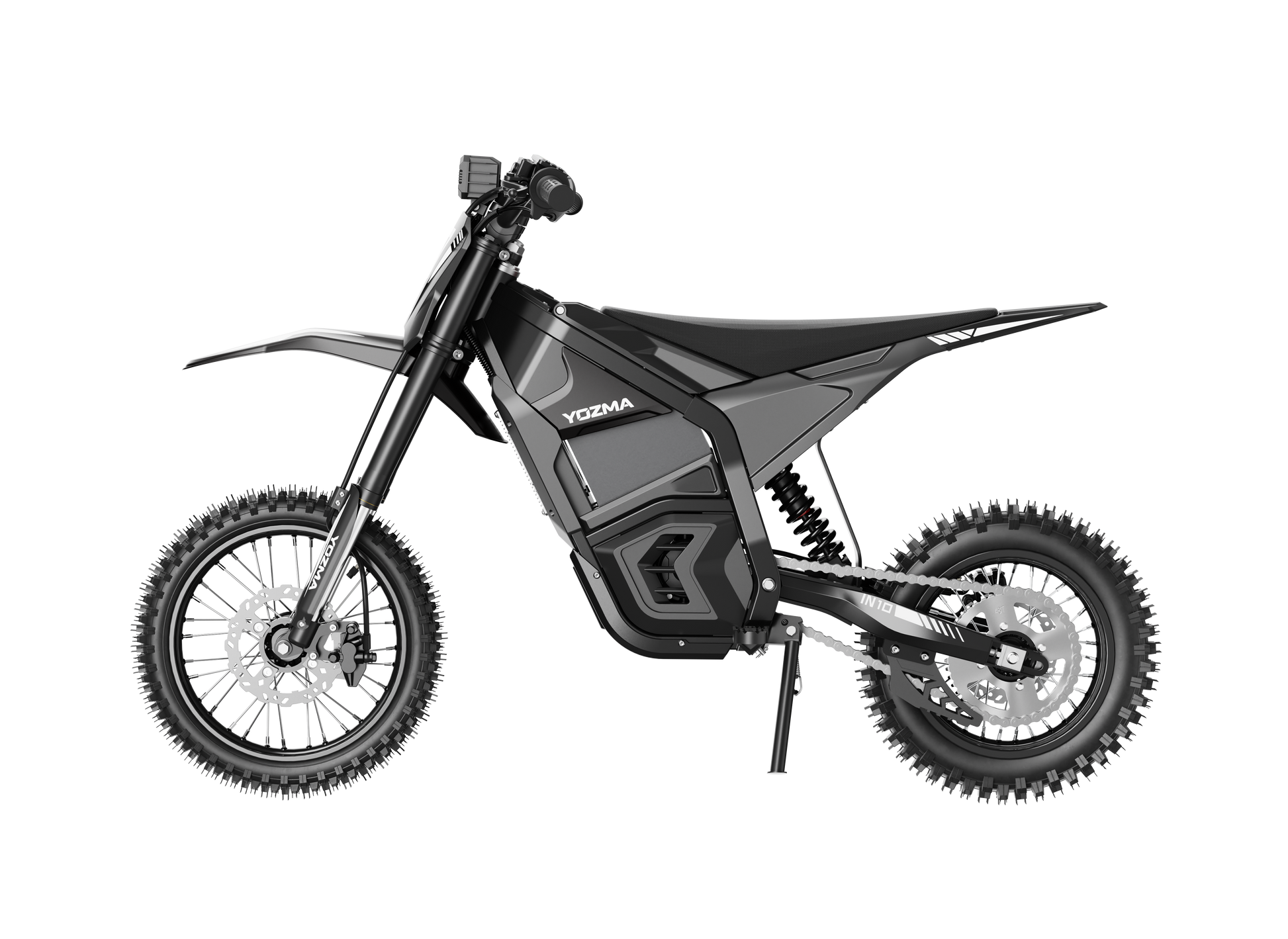 Yozma IN10 Elektro-Dirtbike in Schwarz – weitere Seitenansicht